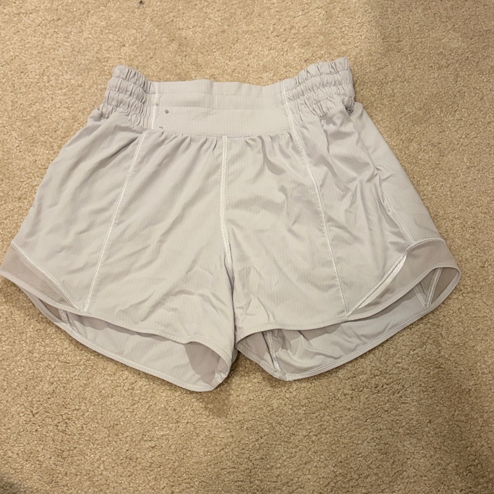 Lululemon White Athletic Shorts size 4